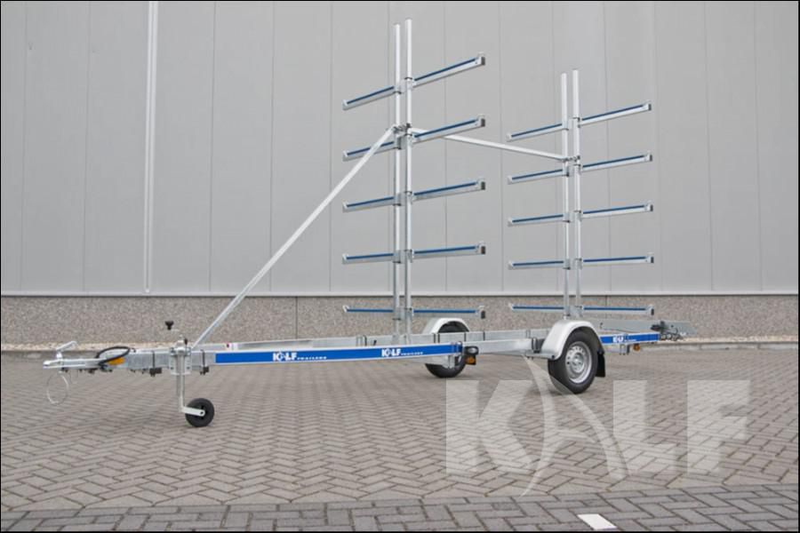 Kalf kanotrailer voor 8 kano's 750 kg